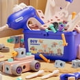 thumbnail image 4 of Kids Tool Set Toys For 3 4 5 6 7 Year Educational Construction Building Toy With Screw Assembly&Electric Drill Creative Engineering Building Toys And Portable Toolbox, 4 of 9