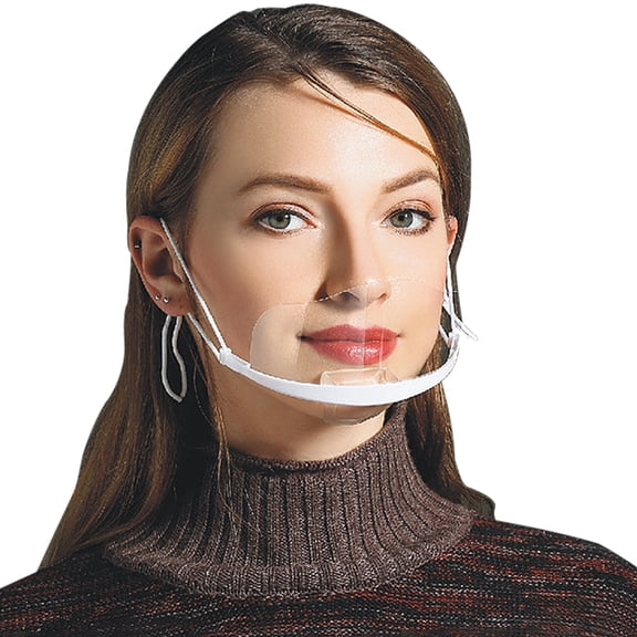 Safety Face Shield 10 Pack Reusable Goggle Shield Face Visor Transparent Anti-Fog Layer from SplashChef waiter to prevent saliva from splashing