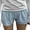 Blue, variant on Qmyliery Women’s Low Rise Shorts Casual Elastic Waist Solid Color/Stripes/Cartoon Print Loose Lounge Shorts Going Out Shorts