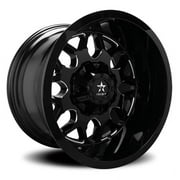 24" Black With Natural Accents 73R Atomic Wheel by RBP (Rolling Big Power) 73R-2414-70-76BG