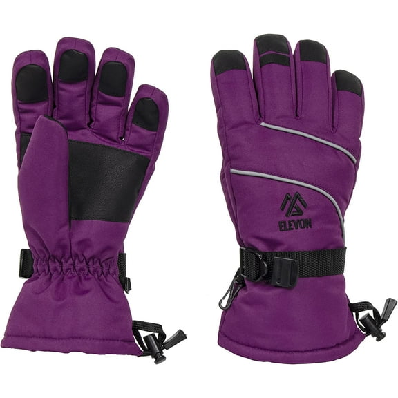 Women’s Insulated, Waterproof, Warm Gloves for Winter with Touchscreen Index and Thumb Fingers