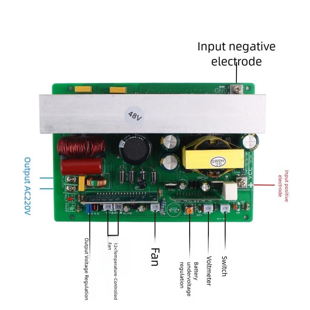Osdhezcn 1000W Power Inverter Convert for Generators Tools Sensitive Electronics