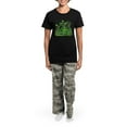 thumbnail image 4 of CafePress - Drunk Frogs Women's Dark Pajamas - Women's Short Sleeve Print T-Shirt and Pants Dark Cotton Pajama Set, 4 of 7