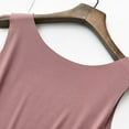 thumbnail image 6 of Women's Ribbed Knit Camisole - Seamless Sleeveless Shell Top, Stretchy Basic for Layering (M-XXL, 12 Colors) | Yubnlvae | Women's Ribbed Sleeveless Round Neck Solid Color (Pink | L), 6 of 7