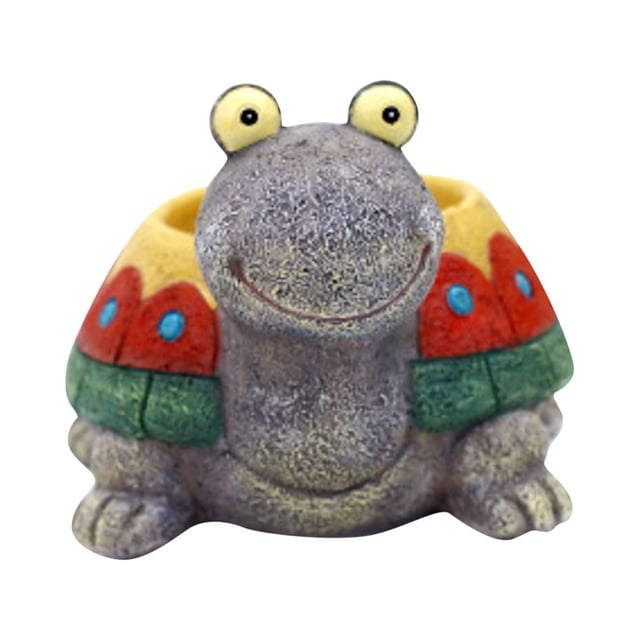 Cute Turtle Flowerpot Animal Resina Suculenta Maceta Escritorio Mini Ornamento