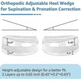 thumbnail image 4 of adjustable heel lift inserts for bow legs, 4 of 5
