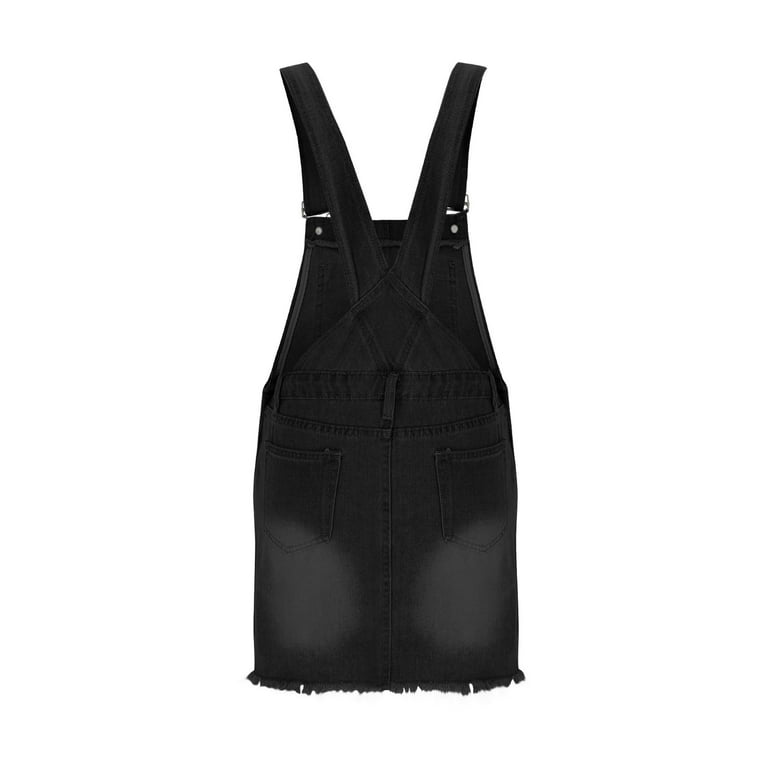 black overall mini dress Amazon.com: Women's Cute Denim Jean Overall Short Dress Skirt