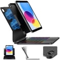 thumbnail image 1 of typecase Edge+ iPad 11th 10th Gen Case with Keyboard (11" 2025 A16 & 10.9" 2022) &ndash; Magic Keyboard-Style with RGB Backlit & Trackpad, Slim Prote, 1 of 8
