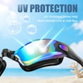 thumbnail image 6 of AEGEND Adult Swim Goggles for Unisex Men, Women & Youth – Anti-Fog, Leak-Proof, UV Protection, Wide View Swimming Goggles, Ideal for Pool & Open Water Swimming - Mirrored Version, 6 of 8