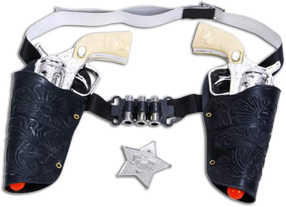 Deluxe Wild West Cowboy Costume Accessory Gold Sheriff Badge