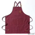 thumbnail image 2 of Delantal De Cocina Unisex Con Tirantes Cruzados – Lona Resistente, Ajustable, Bolsillos XL, Para Cocinar, Parrilla, Cafés Y Salones,burgundy, 2 of 8