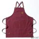 thumbnail image 2 of Delantal De Cocina Unisex Con Tirantes Cruzados – Lona Resistente, Ajustable, Bolsillos XL, Para Cocinar, Parrilla, Cafés Y Salones,burgundy, 2 of 8