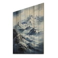 thumbnail image 2 of Designart "Alaska White-Capped Summits" Landscapes Print on Natural Pine Wood, 2 of 5