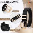 thumbnail image 4 of SUOSDEY Women's Belts Ladies Leather Waist Belt for Jeans Dress 3 Pack, 4 of 6