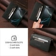 thumbnail image 4 of New leather flip wallet phone case for iPhone 16 pro max 15 plus 14 13pro 12 11 card slots cover, 4 of 10