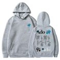 thumbnail image 3 of Sudadera con capucha Ado Blue Rose World Tour Merch Winter para hombre y mujer, unisex, informal, de manga larga, ropa de calle con capucha, 3 of 5