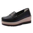 thumbnail image 2 of Willtoo Loafers for Women Closed Toe Wedge Platform Shoes, Slip‑on Casual Footwear, Comfortable Non‑slip Wedge Heel Walking Shoes, 2 of 5
