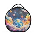 thumbnail image 2 of BZSMCE Makeup Bag Large Travel Cosmetic Bag with Adjustable Dividers Fashion Celestial Dance Printed, 2 of 7