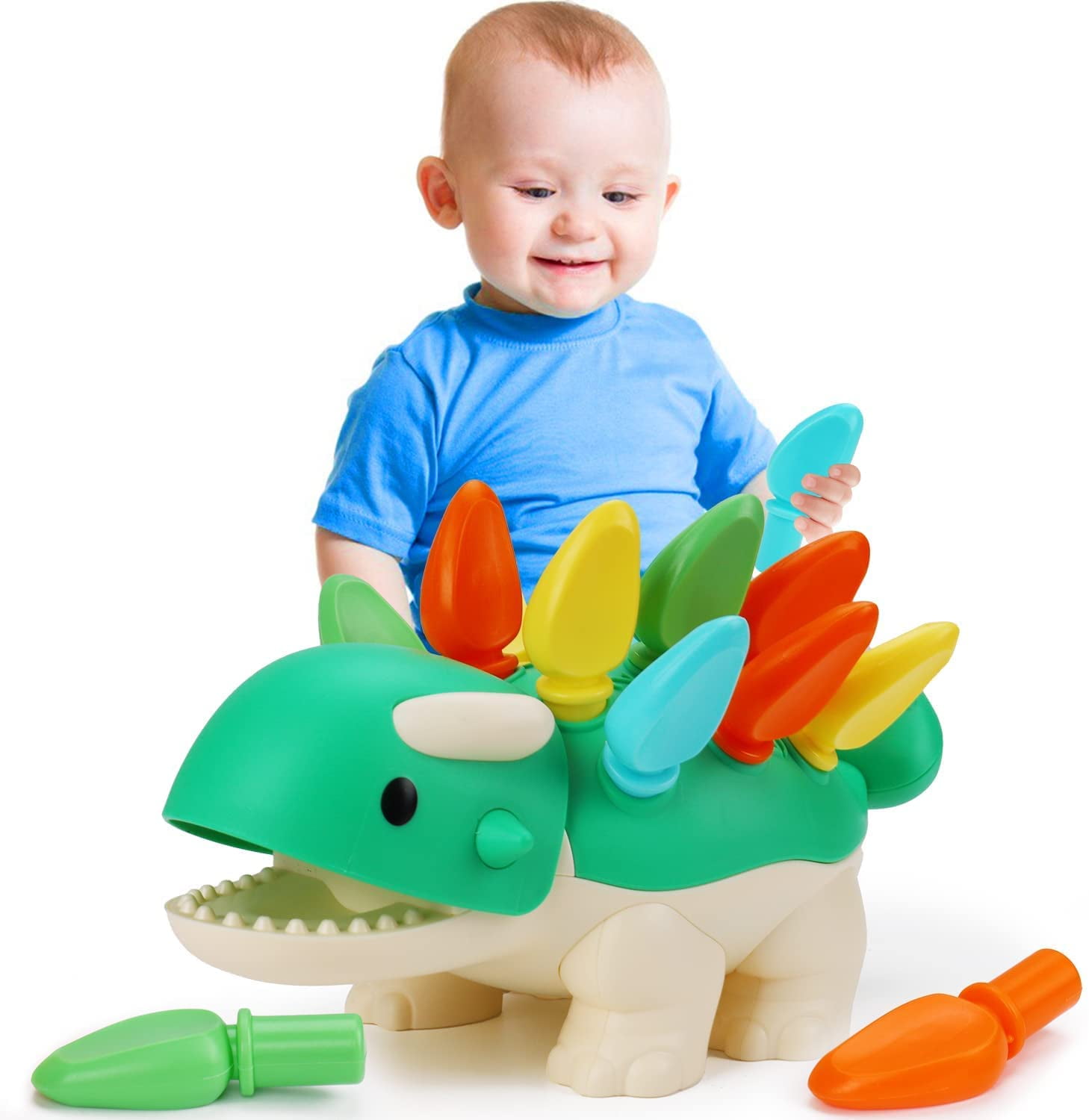 Baby Toys 6-12 Months,Dinosaur Toys Fine Motor Skills Sensory Toys for Toddlers 1 Year Old Baby Gifts