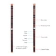 thumbnail image 3 of Flauta Instrumento tradicional chino de la clave Dizi Flauta de bambú amarga con nudo chino para principiantes Tomshoo Flauta, 3 of 6