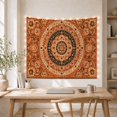 thumbnail image 5 of Terracotta Star Medallion Pattern Tapestry Wall Hanging, 5 of 7