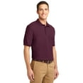 thumbnail image 4 of Port Authority Adult Male Men Plain Short Sleeves Polo Maroon 4X-Large Tall, 4 of 6
