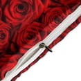 thumbnail image 4 of 3 Pcs Soft Bedding Set, Includes 1 Duvet Cover with Zipper And 2 Pillow Shams,Valentine's Day Rose Flower King(102"×90"), 4 of 8