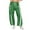 #02Army Green, variant on Track Pants Women Casual Drawstring Barrel Pant Lightweight Baggy Contrast Color Workout Pants with Pockets Brown L