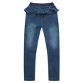 thumbnail image 2 of Richie House Girls' Denim Pants with Ruffles at Waist RH1563, 2 of 2