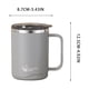 thumbnail image 3 of Taza aislante de acero inoxidable de doble pared con asa, para bebidas frías y calientes, tapa antiderrame, ideal para el hogar, la oficina o viajes., 3 of 7