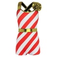 thumbnail image 3 of iiniim Kids Girls Christmas Dance Costume Sleeveless Stripes Print Leotard Bodysuit Dancewear, 3 of 7