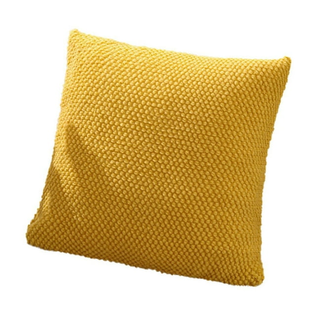 Birdeem Coussin Tricoté Tissé Uni Nordique