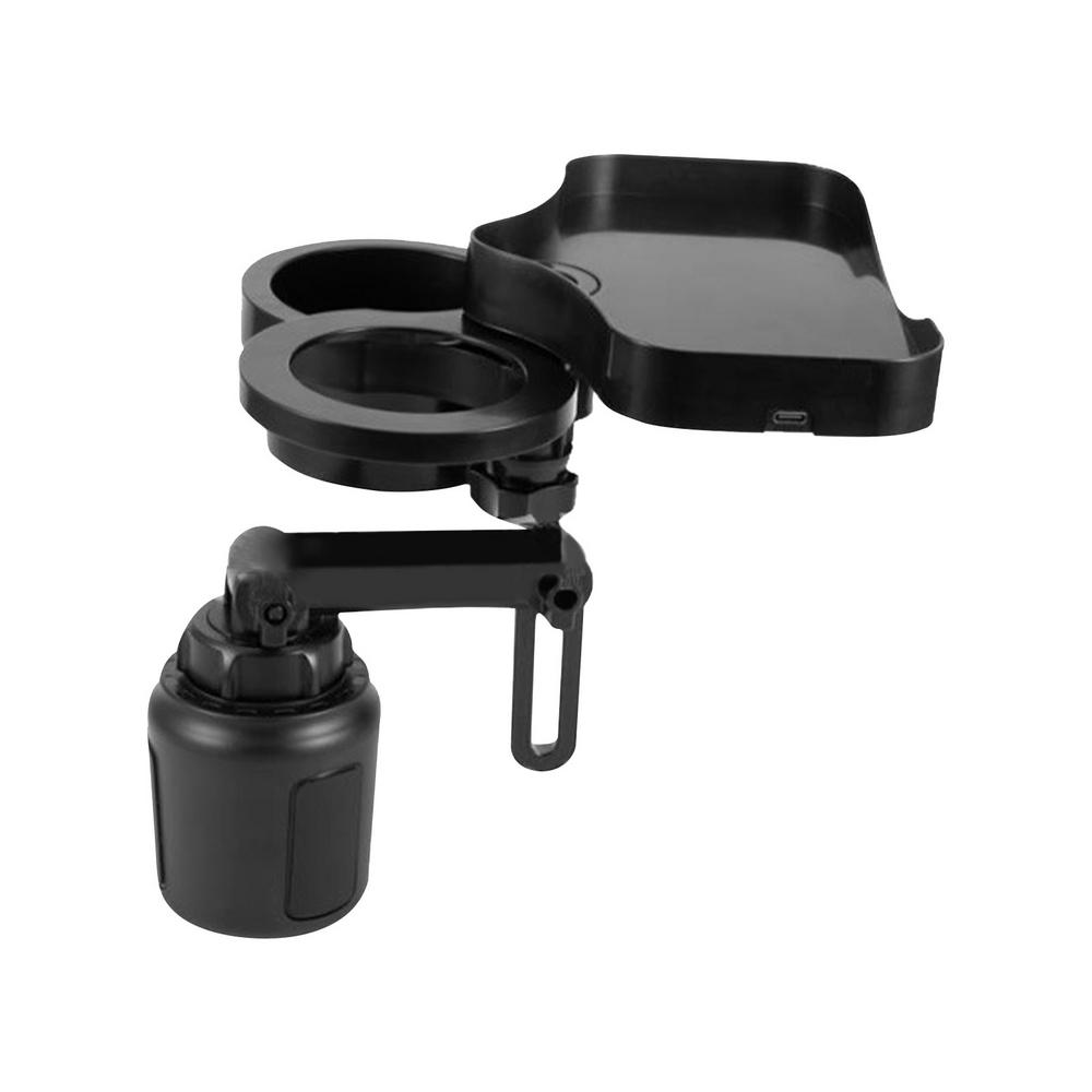 Car cup holder extender with adjustable base, 2 in 1 universal