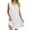 White, variant on Busydd Summer Dresses for Women 2025 Solid Color Round Neck Spring Dress Casual Sleeveless Pleated Sundresses for Women Trendy Pockets Mini Dress
