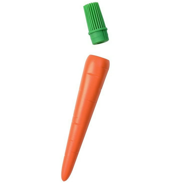 letairis Silicone BBQ Oil Brush Creative Carrot Shape For Easy Safe And Durable