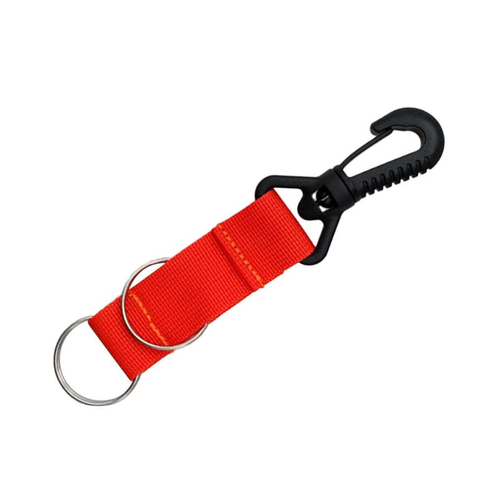 Scuba Diving Dive Stainless Steel Spring Lanyard W/ bing Strap Clip for Underwater Camera