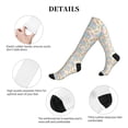 thumbnail image 5 of Lsque Icecream Truck Pattern Sport Compression Socks for Men & Women 15-20 mmHg Knee High Nurse Pregnant Running Medical and Travel Athletic, 5 of 6