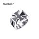 thumbnail image 4 of Anillo de moda para hombre, acero Vintage, estilo Punk único, bandas de boda de varios tamaños, patrón eléctrico, accesorios de joyería para Ropa, zapatos y accesorios Miscelánea Tamaño7 Qarigey AP015502-01, 4 of 6