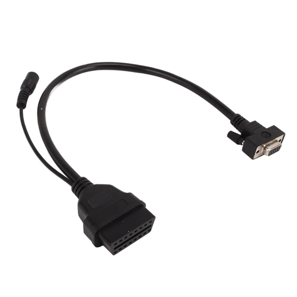 Enchufe adaptador de diagnóstico, cable adaptador OBD, cable adaptador OBD de 16 pines, cable adaptador de diagnóstico, compacto y liviano