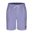thumbnail image 3 of Big & Tall Mens Corduroy-Shorts Plus Size M-5X Athletic Workout Casual Solid Drawstring Elastic Waist Wide Leg Loungewear Short with Pockets, 3 of 5