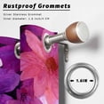 thumbnail image 2 of Outdoor Curtains for Patio Waterproof, Watercolor Flowers Outdoor Privacy Panels Grommet, Spring Floral Country Pink Purple Blackout Outside Curtains for Porch/Cabana/Pergola/Gazebo 54"x108", 1 Panel, 2 of 8