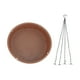 thumbnail image 3 of Baño para pájaros colgante, baño para pájaros, bandeja colgante para baño de pájaros, plataforma de comedero para pájaros con semillas para exteriores, estética elegante, 3 of 8