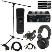 Behringer UM2 Audiophile 2x2 USB Audio Interface with Mackie Large-Diaphragm Condenser Microphone Package