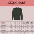 thumbnail image 4 of Gildan Ultra Cotton Crewneck T-Shirt for Men, Long Sleeve Classic Fit Forest Green Tee, 3XL, 4 of 6