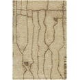 thumbnail image 2 of Hauteloom Chesna Boho Hand Tufted Natural Fiber Wool Shag Area Rug - Modern Geometric Abstract Carpet for Living Room, Bedroom, Dining Room - High Pile - Beige, Taupe, Sandstone - 9' x 12', 2 of 7