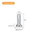 thumbnail image 2 of Tornillos autorroscantes Uxcell #8 x 5/8" blancos, paquete de 100, tornillo de cabeza plana Phillips para metal a madera, 2 of 5
