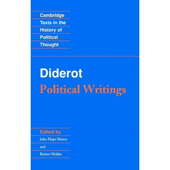 Cambridge Texts in the History of Politi Diderot: Political Writings, (Paperback)