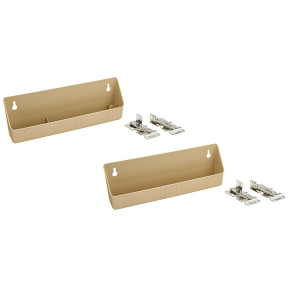 Rev-A-Shelf Ld-6572-11-1 Lazy Daisy Pair Of 11"W Polymer Tip Out Trays - Almond
