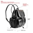 13.5 Inch Genuine Leather Backpack Vintage Cowhide Women's Laptop