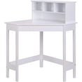 thumbnail image 5 of UTEX Easy Assemble School Corner Desk with Shelf, Drawer, Reversible Hutch - Kids White Table, 5 of 7